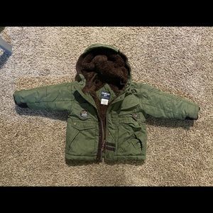 Oshkosh Army green boys coat